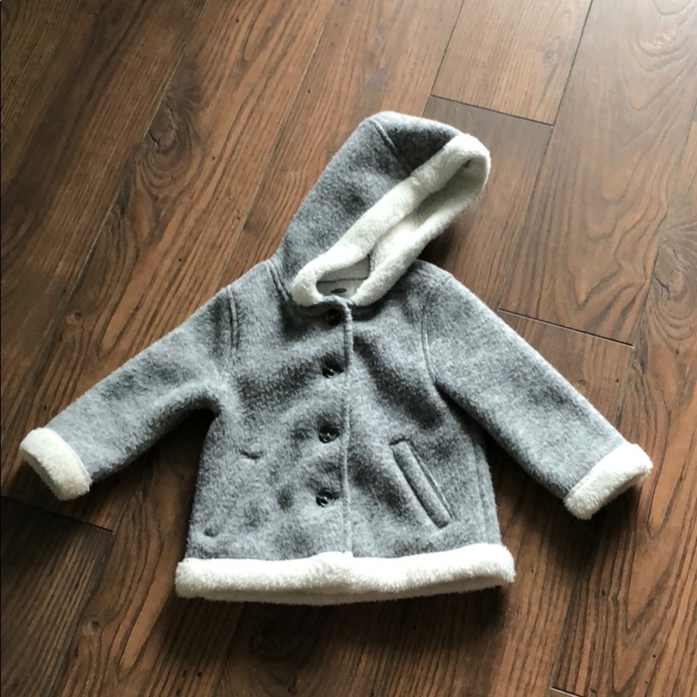 Gray Fleece Coat